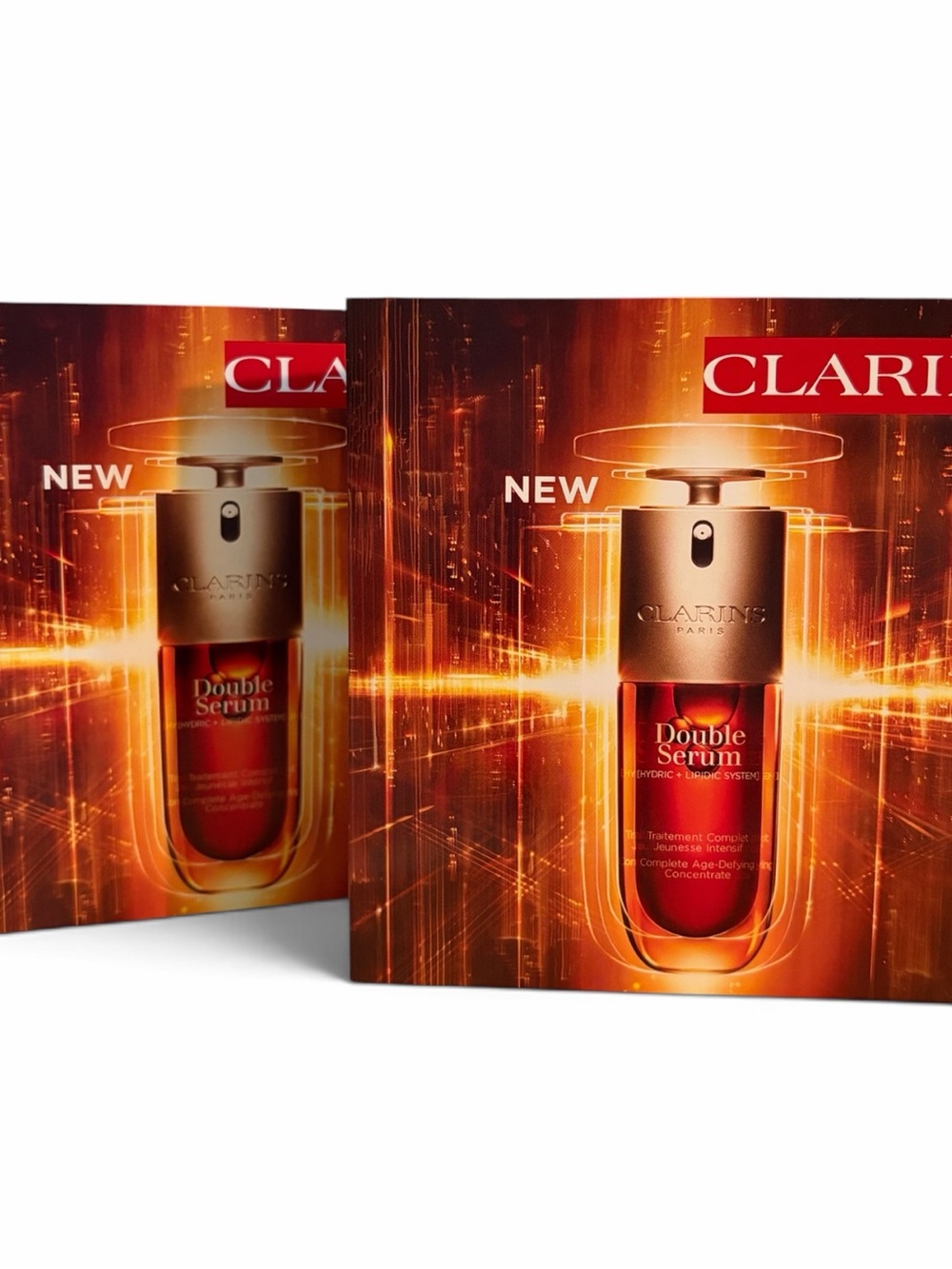 Clarins Double Serum - Red and Gold Packaging